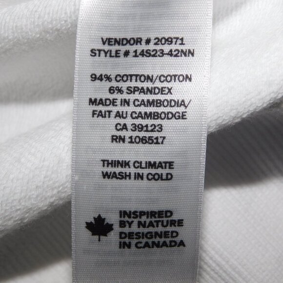 Northern Reflections Womens XL White Hoodie Blue Loon Logo Graphic - Picture 9 of 10